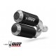 Kit 2 evacuari MIVV MK3 D.043.SM3B Black Stainless Steel