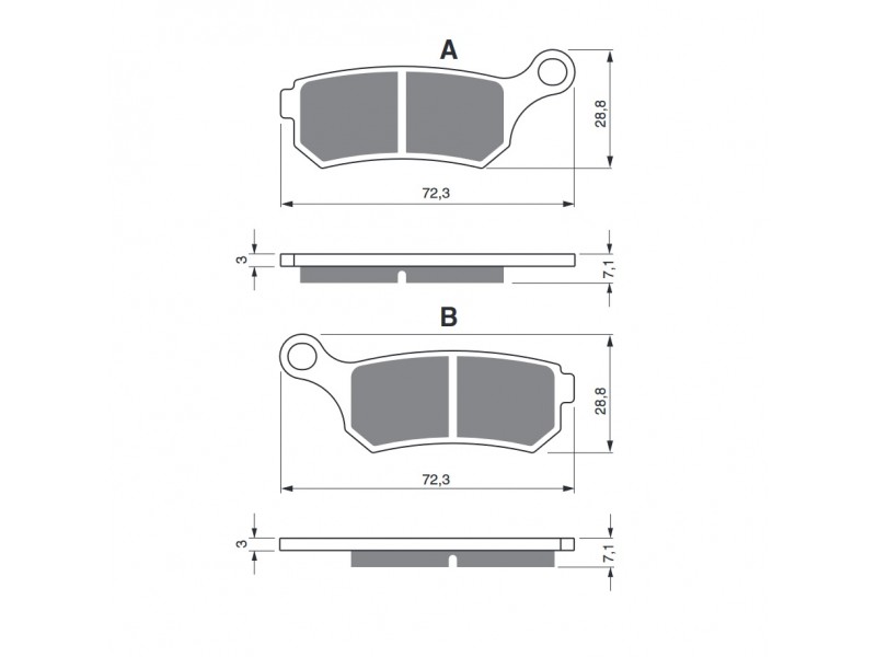 Placute de frana GOLDFREN 319 S3 Placute de frana GOLDFREN 319 S3