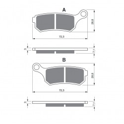 Placute de frana GOLDFREN 319 K5