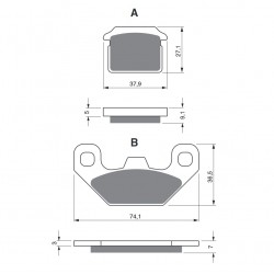 Placute de frana GOLDFREN 320 S3