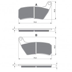 Placute de frana GOLDFREN 321 S33 STREET FRONT Placute de frana GOLDFREN 321 S33 STREET FRONT