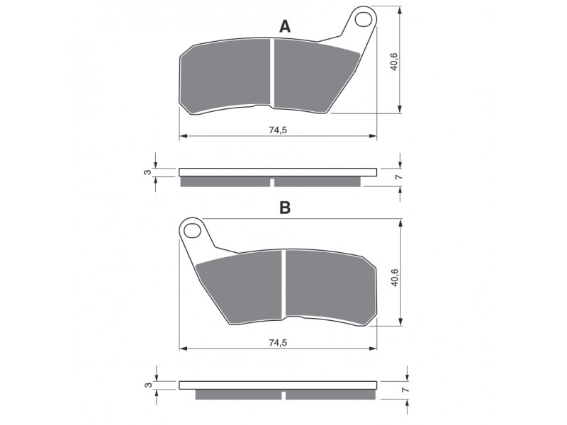 Placute de frana GOLDFREN 321 S33 STREET FRONT Placute de frana GOLDFREN 321 S33 STREET FRONT