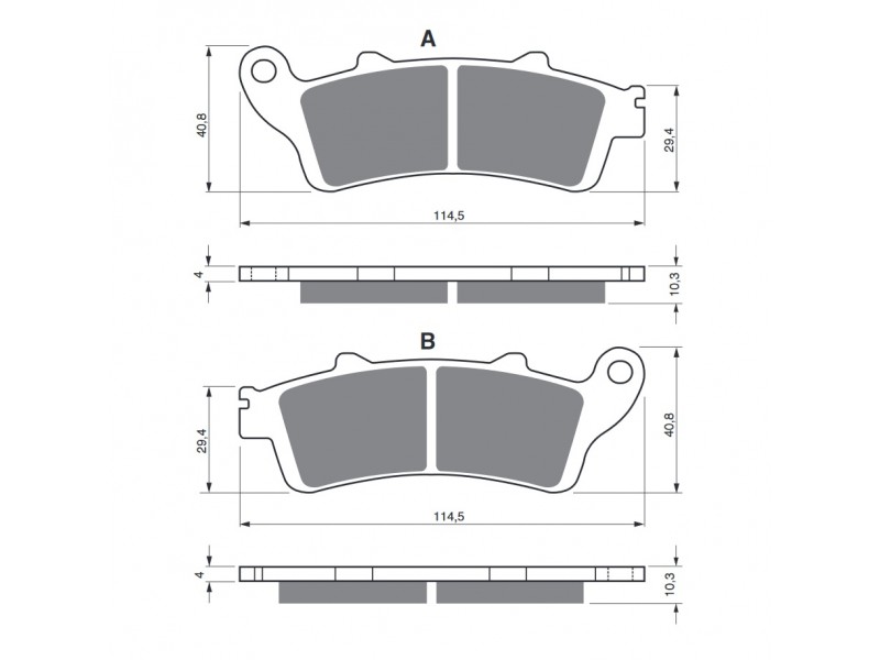 Placute de frana GOLDFREN 327 S33 STREET Spate Placute de frana GOLDFREN 327 S33 STREET Spate