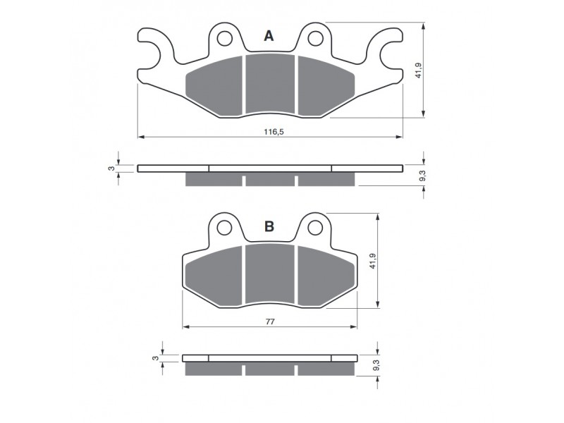 Placute de frana GOLDFREN 329 S3 Placute de frana GOLDFREN 329 S3