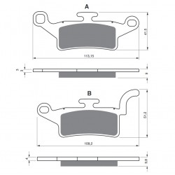 Placute de frana GOLDFREN 330 S33 STREET FRONT