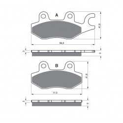 Placute de frana GOLDFREN 332 S3