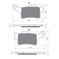Placute de frana GOLDFREN 335 S3