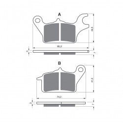 Placute de frana GOLDFREN 336 S33 STREET FRONT