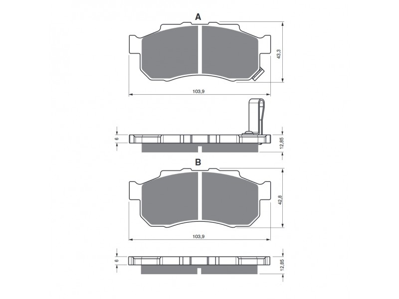 Placute de frana GOLDFREN 339 AD