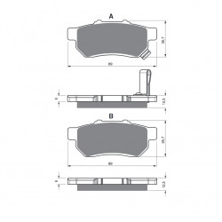 Placute de frana GOLDFREN 341 AD