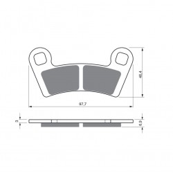 Placute de frana GOLDFREN 343 AD  OFF-ROAD FRONT