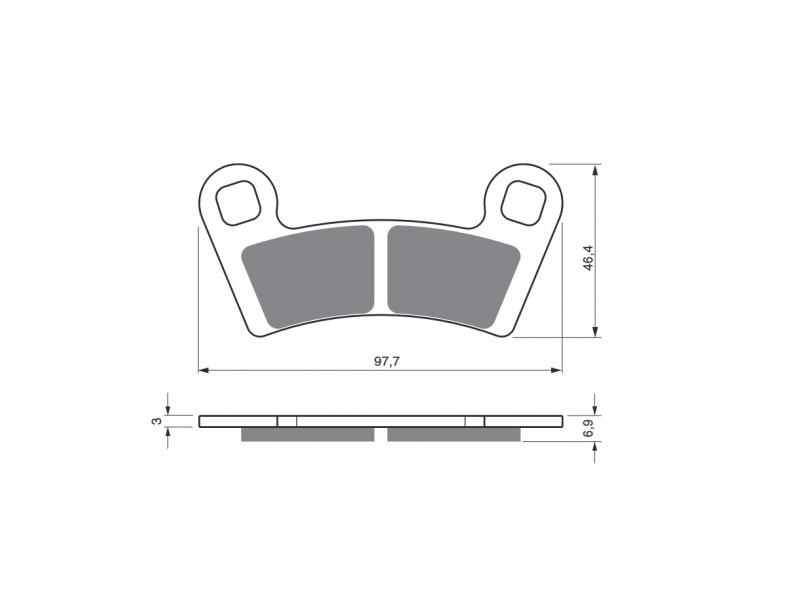 Placute de frana GOLDFREN 343 K5 Placute de frana GOLDFREN 343 K5