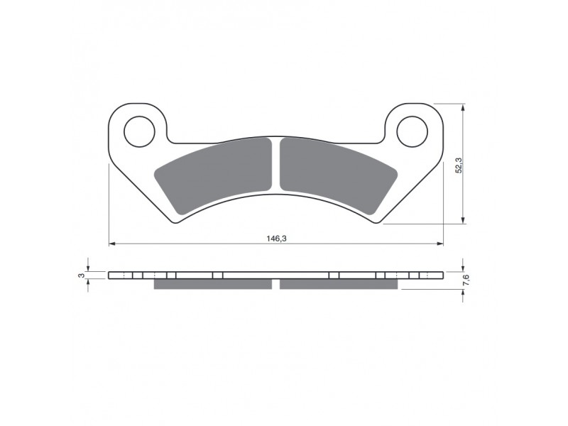 Placute de frana GOLDFREN 347 S3 Placute de frana GOLDFREN 347 S3