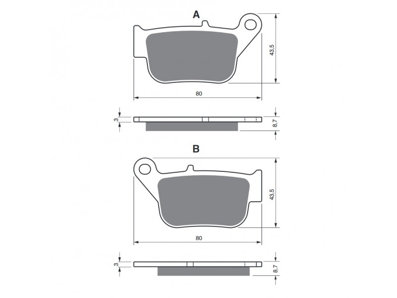 Placute de frana GOLDFREN 348 S3 Placute de frana GOLDFREN 348 S3