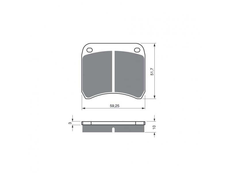 Placute de frana GOLDFREN 365 AD Placute de frana GOLDFREN 365 AD