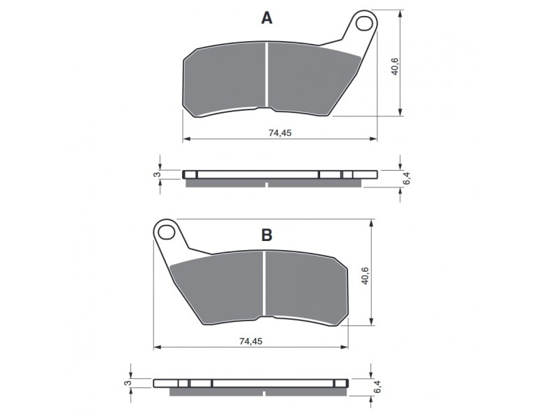 Placute de frana GOLDFREN 366 S3 Placute de frana GOLDFREN 366 S3