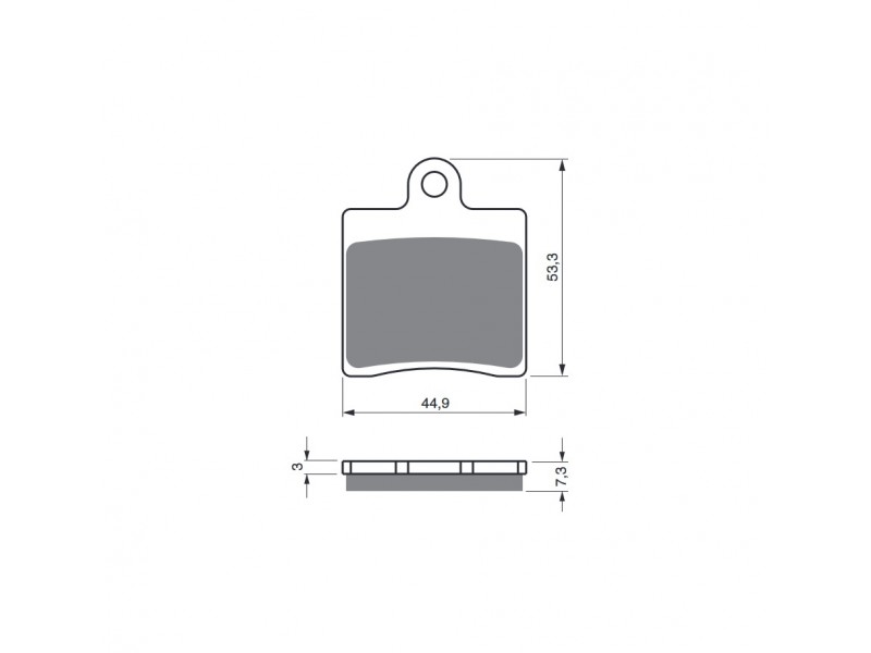 Placute de frana GOLDFREN 367 S3 (1 set = 4 pcs)