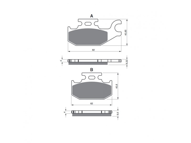 Placute de frana GOLDFREN 373 S33 STREET Spate Placute de frana GOLDFREN 373 S33 STREET Spate