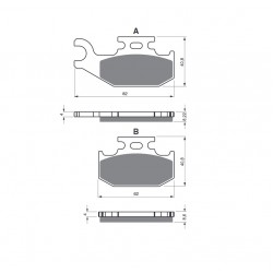 Placute de frana GOLDFREN 374 K5