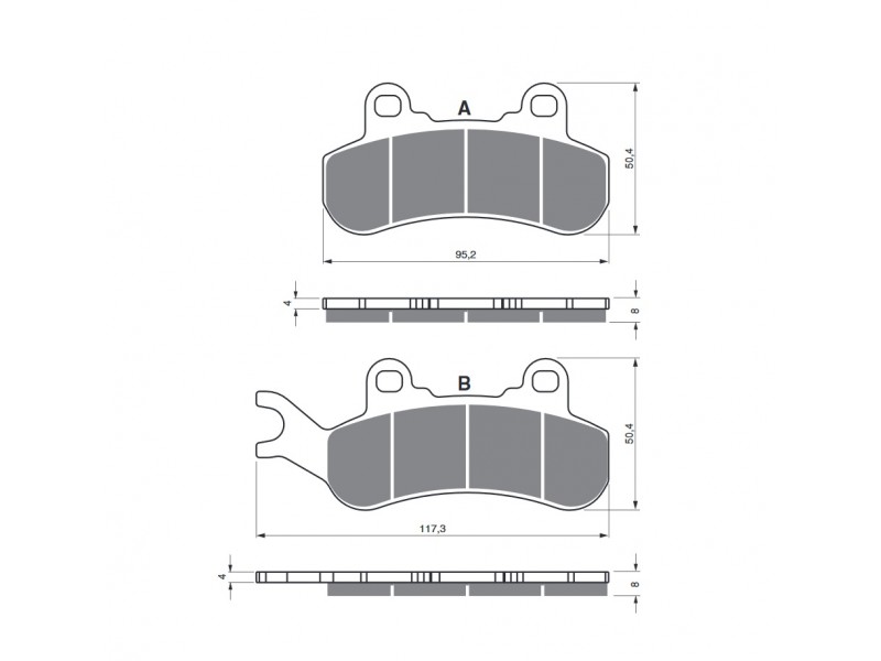 Placute de frana GOLDFREN 376 S33 STREET FRONT Placute de frana GOLDFREN 376 S33 STREET FRONT