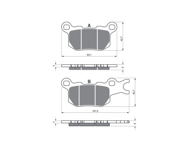Placute de frana GOLDFREN 377 S3 Placute de frana GOLDFREN 377 S3