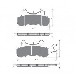 Placute de frana GOLDFREN 378 S3 Placute de frana GOLDFREN 378 S3