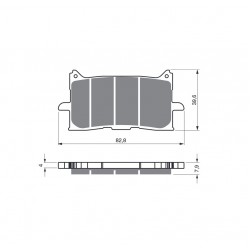 Placute de frana GOLDFREN 379 K5