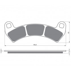 Placute de frana GOLDFREN 391 S3