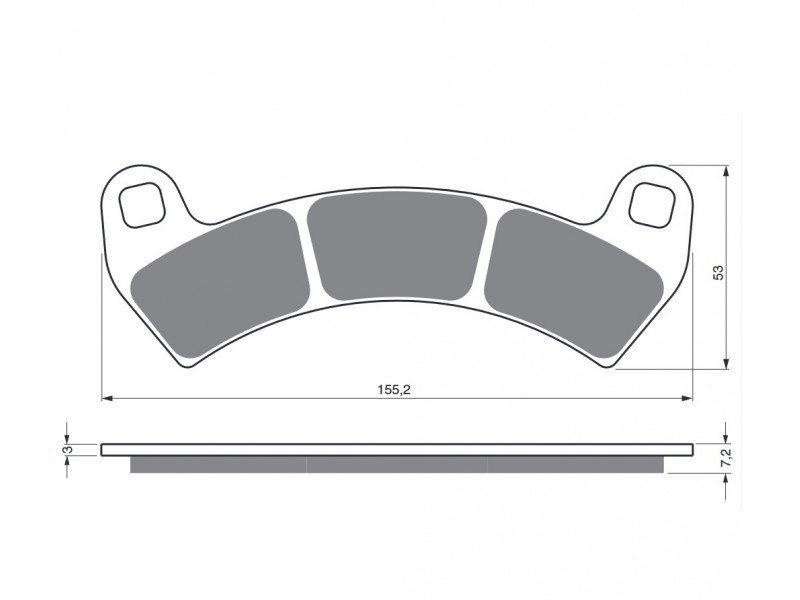 Placute de frana GOLDFREN 391 S33 STREET FRONT Placute de frana GOLDFREN 391 S33 STREET FRONT