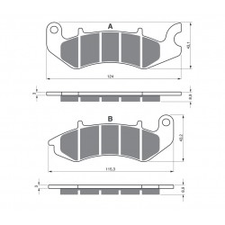 Placute de frana GOLDFREN 393 S33 STREET FRONT