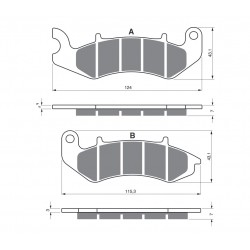 Placute de frana GOLDFREN 394 S3