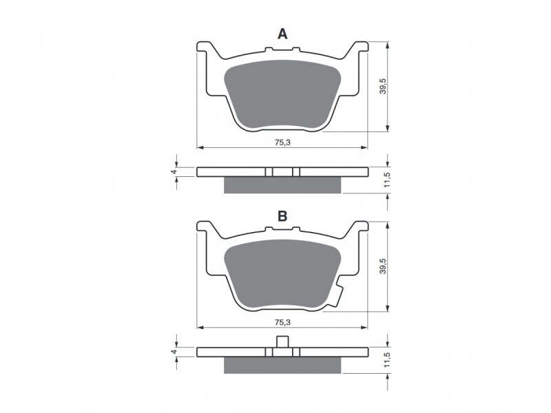 Placute de frana GOLDFREN 399 K5 Placute de frana GOLDFREN 399 K5