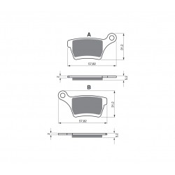 Placute de frana GOLDFREN 400 S3