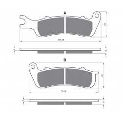 Placute de frana GOLDFREN 401 AD