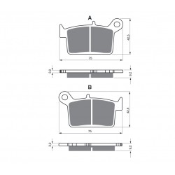 Placute de frana GOLDFREN 402 S3