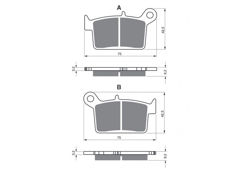 Placute de frana GOLDFREN 402 S33 OFF-ROAD Spate Placute de frana GOLDFREN 402 S33 OFF-ROAD Spate