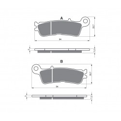 Placute de frana GOLDFREN 403 S3