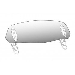 Multiadjustable visor PUIG 6320F clip-on dark smoke