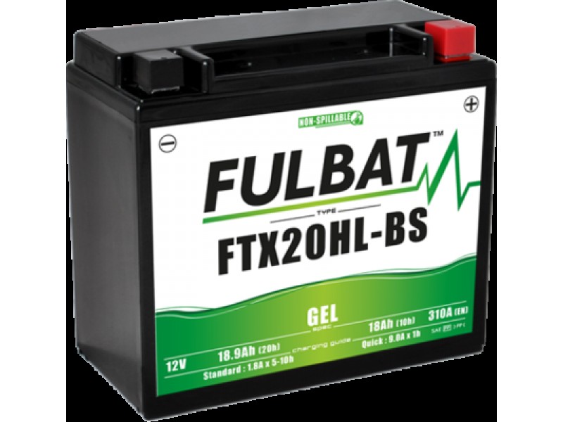 Baterie cu gel FULBAT FTX20HL-BS GEL (YTX20HL-BS GEL)