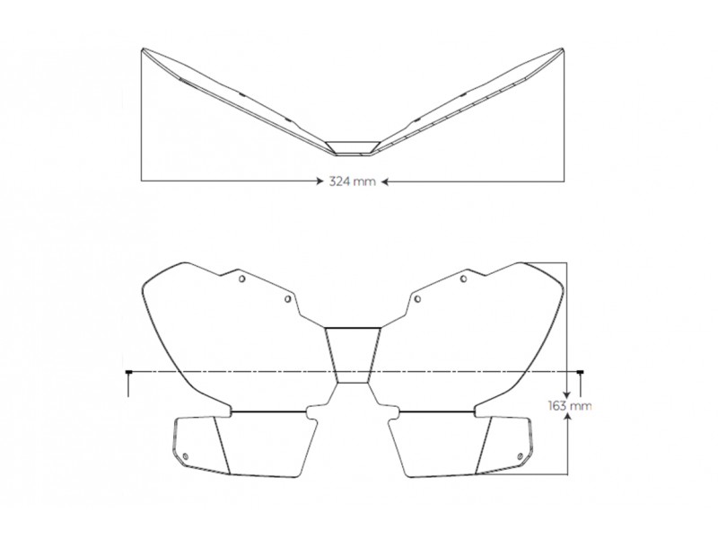 Headlight protector PUIG 3821W transparent