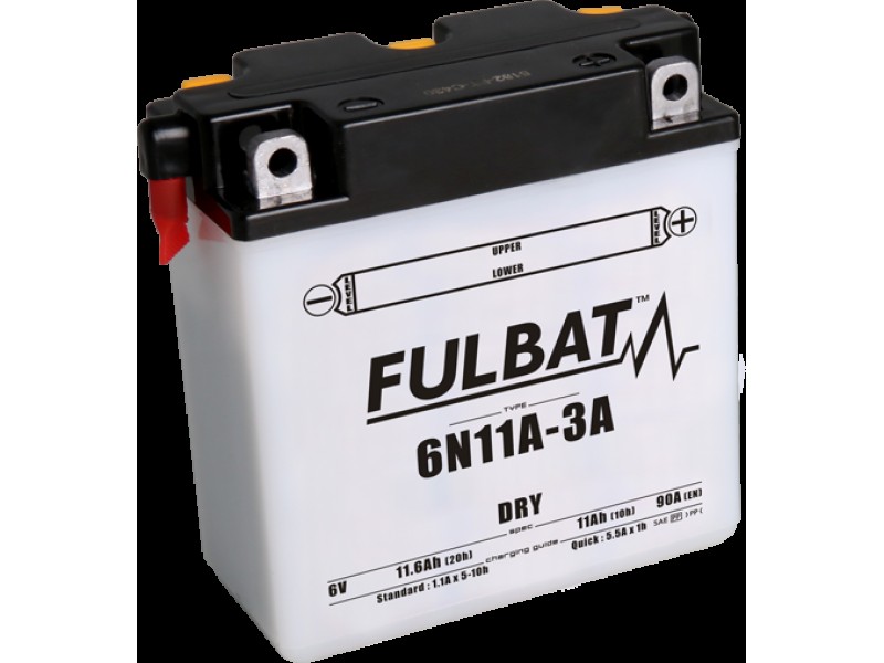 Baterie conventionala FULBAT 6N11A-3A include electrolit Baterie conventionala FULBAT 6N11A-3A include electrolit