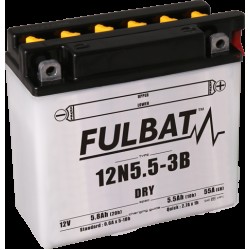 Baterie conventionala FULBAT 12N5.5-3B include electrolit