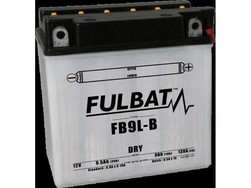 Baterie conventionala FULBAT FB9L-B (12N9-3B) (YB9L-B) include electrolit