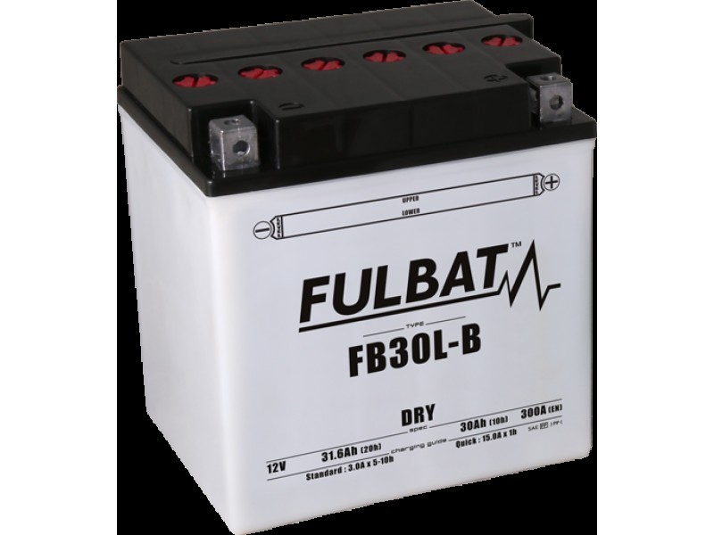 Baterie conventionala FULBAT FB30L-B (YB30L-B) include electrolit Baterie conventionala FULBAT FB30L-B (YB30L-B) include electrolit