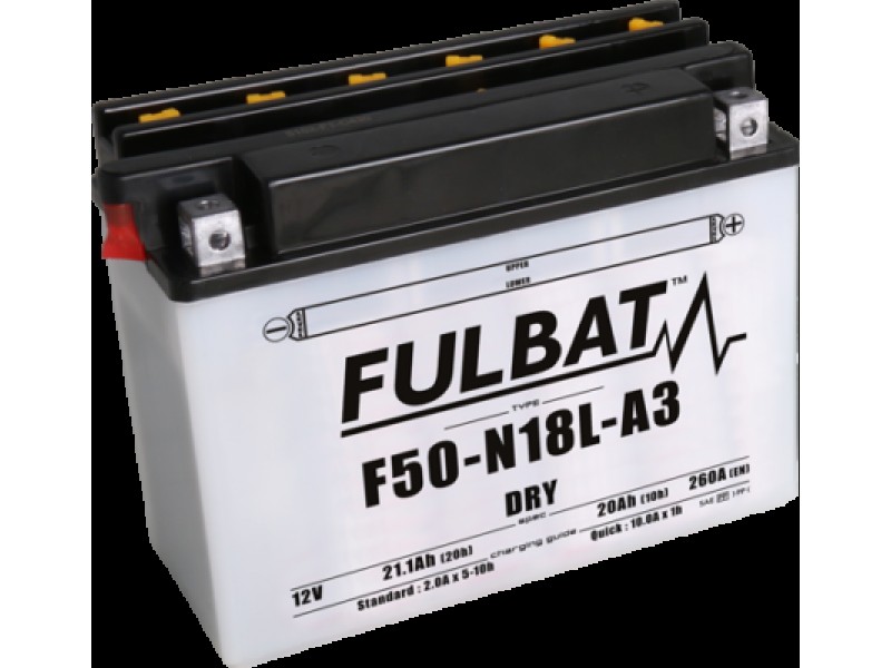 Baterie conventionala FULBAT F50-N18L-A3 (Y50-N18L-A3) include electrolit Baterie conventionala FULBAT F50-N18L-A3 (Y50-N18L-A3) include electrolit