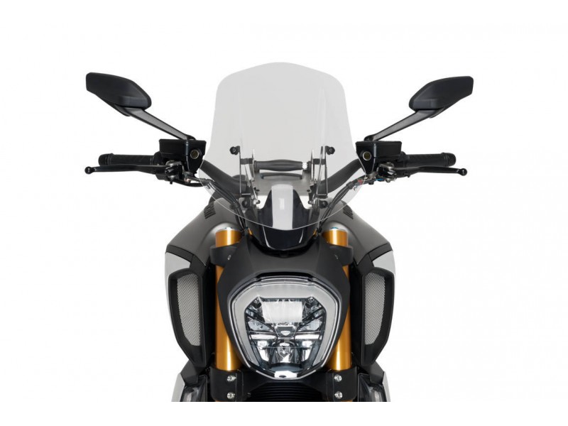Windshield PUIG NEW. GEN TOURING 3775H smoke ajustabila