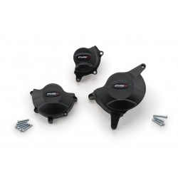 Engine protective covers PUIG 20625N Negru included right, left and alternator caps