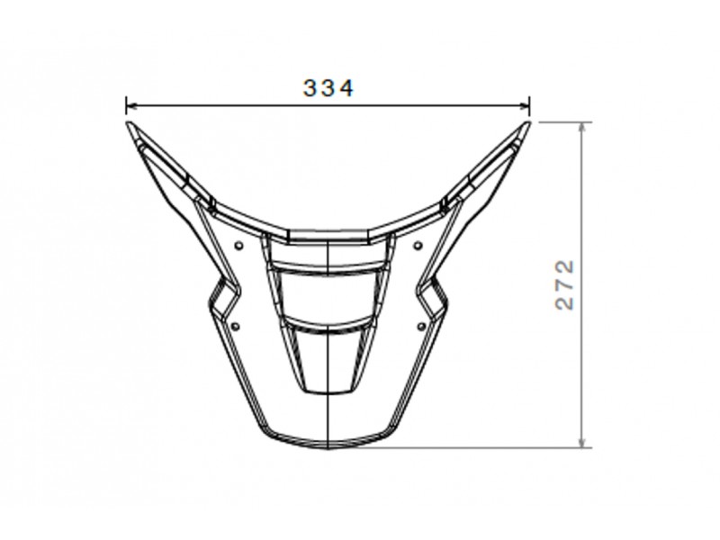 Frontal extension fender PUIG 3887J matt black Frontal extension fender PUIG 3887J matt black