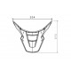 Frontal extension fender PUIG 3887J matt black Frontal extension fender PUIG 3887J matt black