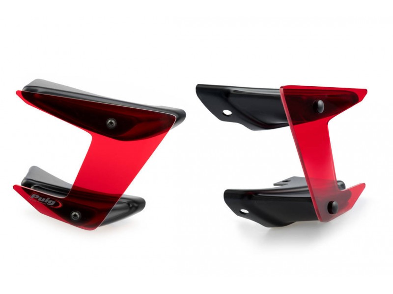 Side spoilers PUIG DOWNFORCE 20380R Rosu